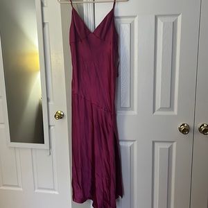 Beginning Boutique Fuchsia Midi Formal Prom Dress